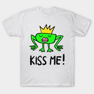 Frog King - kiss me T-Shirt